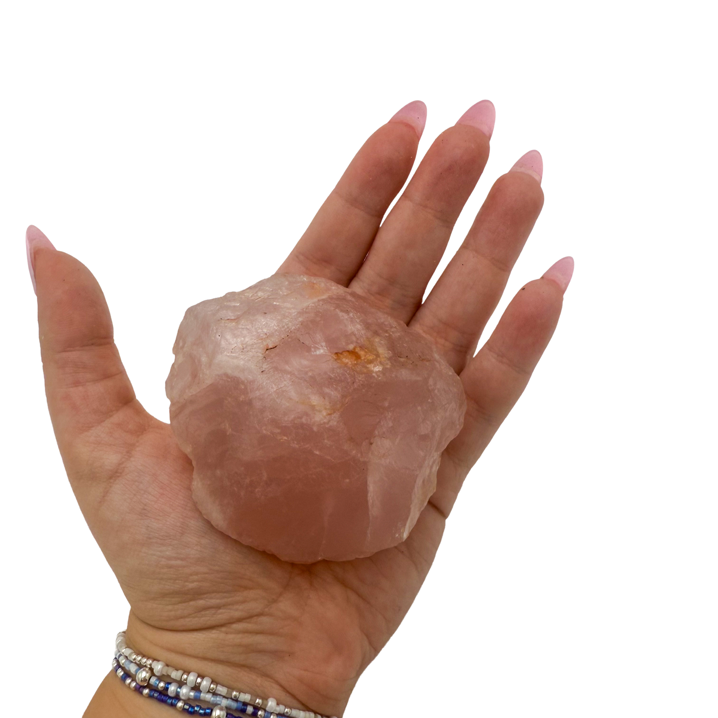 Rose Quartz collector specimen from Madagascar, alternate view
