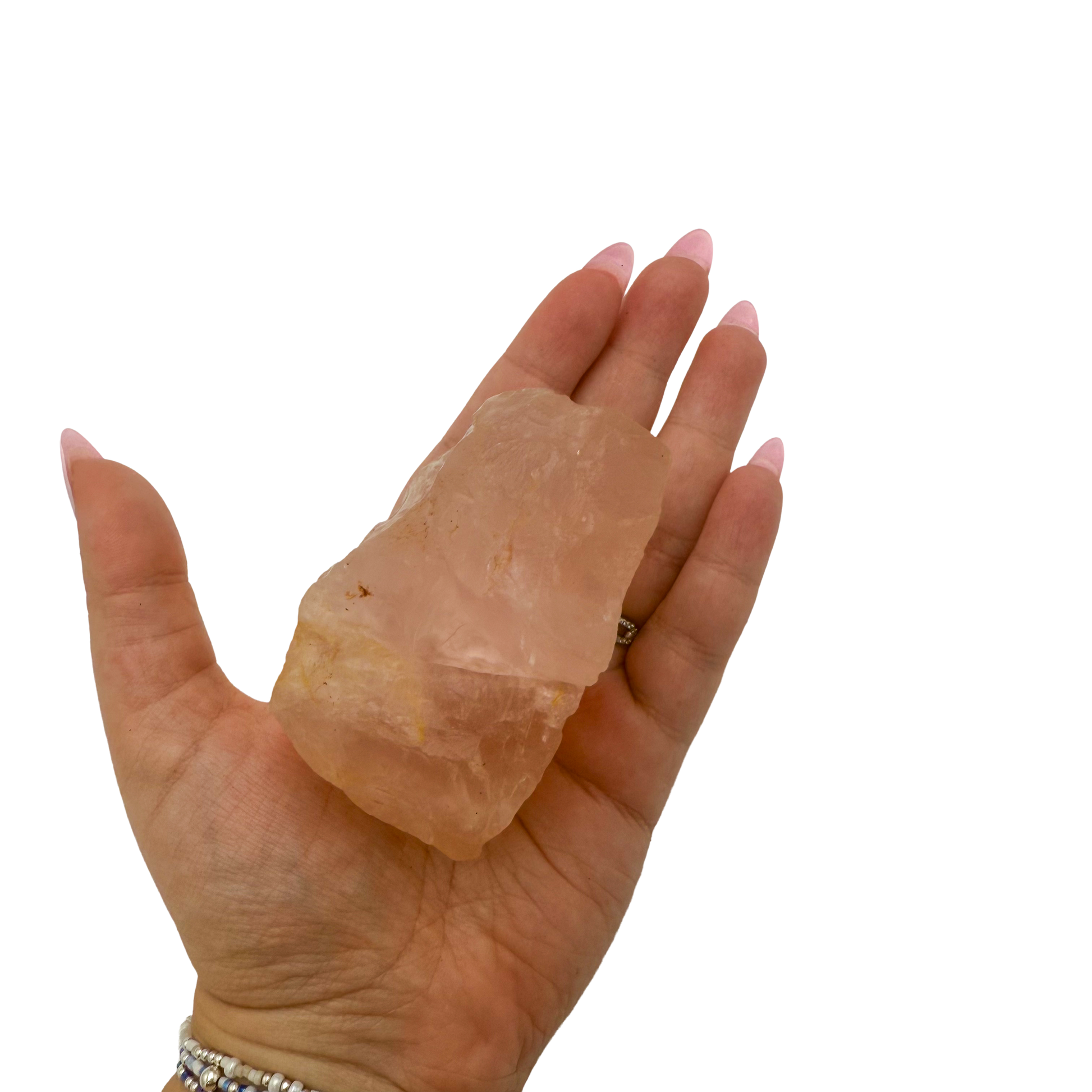Rose Quartz collector specimen from Madagascar, alternate view