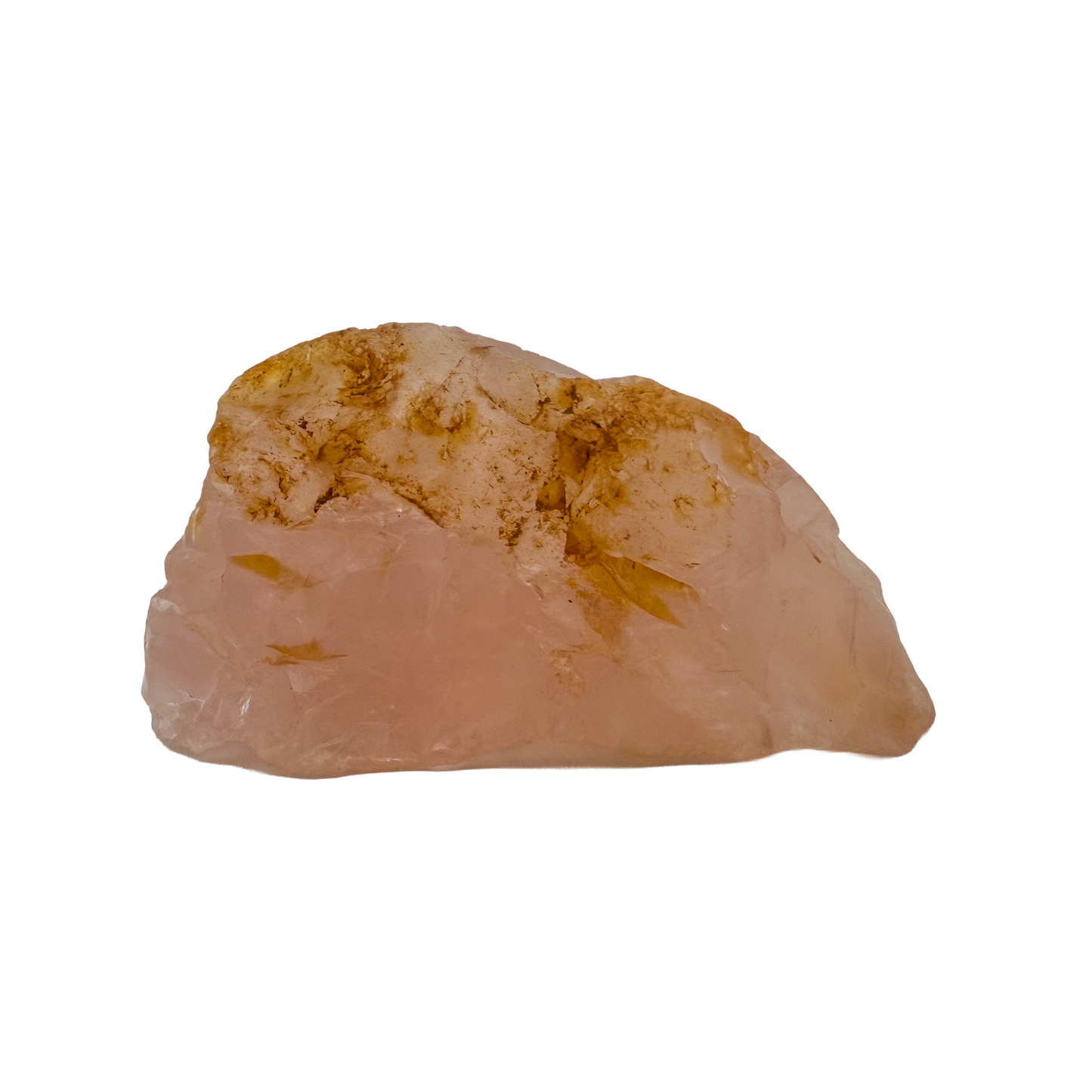 Collector grade Rose Quartz raw crystal specimen from Alaotra-Mangoro, Madagascar, uncut blush pink stone