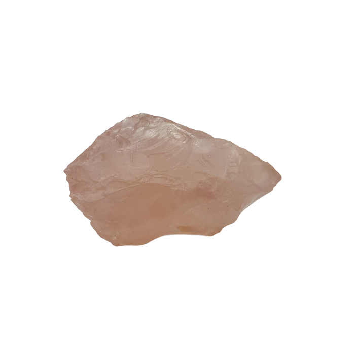Collector grade Rose Quartz raw crystal specimen from Alaotra-Mangoro, Madagascar, uncut blush pink stone