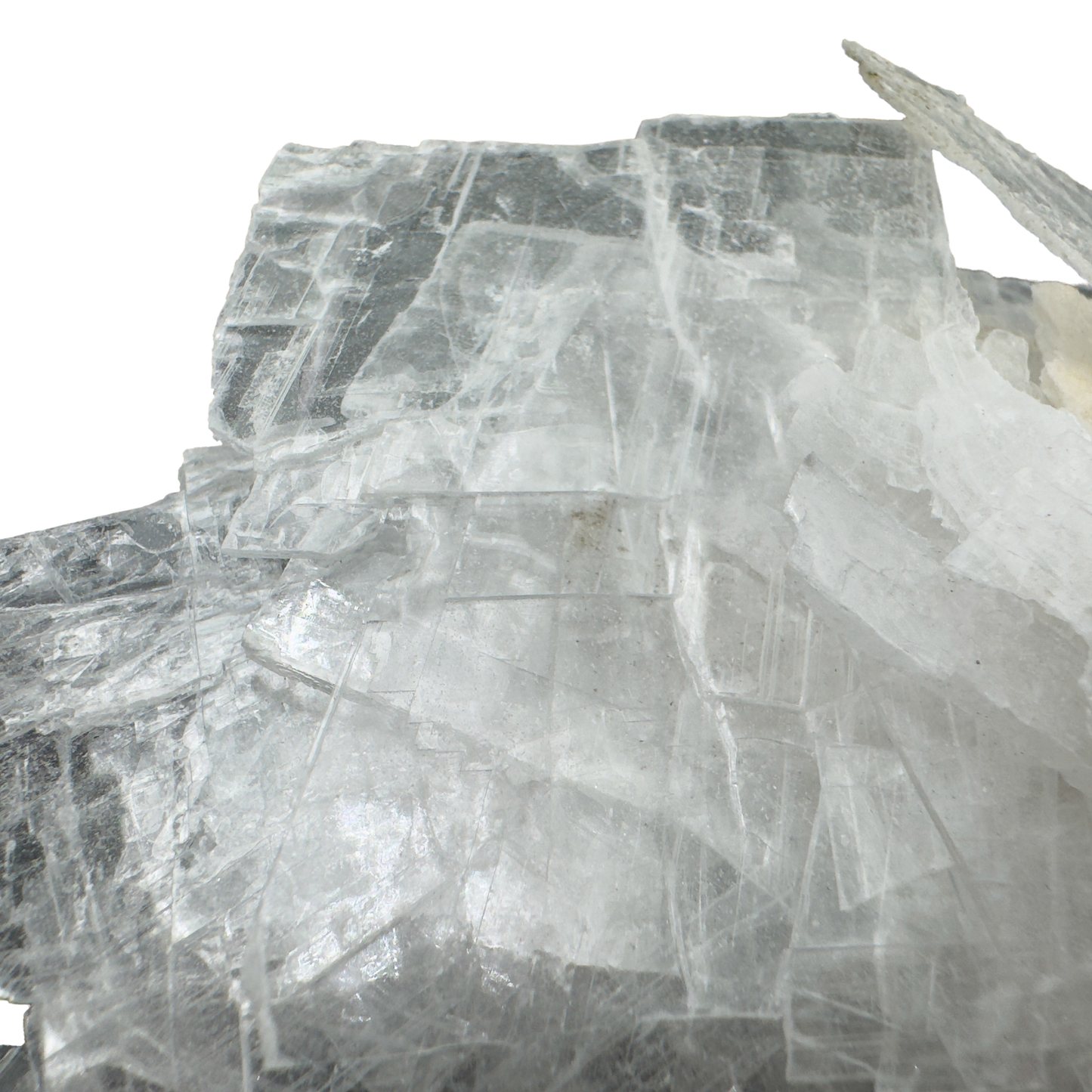 Selenite crystal chips and slivers, translucent white gypsum from New Mexico