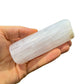 Lifestyle context of Selenite stone, associated with Cleansing, showing natural surface character.