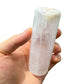 Back view of Grade AAA Selenite polished crystals & decor showing natural surface