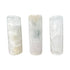 Polished Selenite Cylinders Crystals to support Balancing, Cleansing & Meditation — clear polished, AAA grade from New Mexico