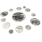 Selenite polished disc, translucent white gypsum with satin optical fiber, AAA grade New Mexico, view 4