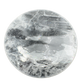 Selenite polished disc, translucent white gypsum with satin optical fiber, AAA grade New Mexico, view 9