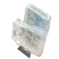 Side-on view of Selenite specimen, showing open form, sourced from New Mexico, USA.