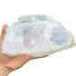 Back view of Grade AAA Selenite slab showing natural surface