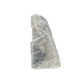 Selenite raw crystal standing slab, translucent white gypsum with satin fiber, AAA grade New Mexico, 0.61 lb, view 1