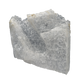 Selenite raw crystal standing slab, broad translucent white gypsum panel with natural terminations, AAA grade New Mexico, 4.03 lb, view 4