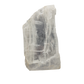 Selenite raw crystal standing slab, tall translucent white gypsum with full-height fiber, AAA grade New Mexico, 5.43 lb, view 1