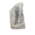 Selenite raw crystal standing slab, tall translucent white gypsum with full-height fiber, AAA grade New Mexico, 5.43 lb, view 1