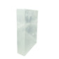 AAA grade selenite clearing block from New Mexico, top view, translucent white gypsum fiber, specimen 65.