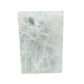 AAA grade selenite clearing block from New Mexico, front view, satin fibrous surface, 6.00 x 4.00 x 1.21 in, 2.43 pounds.