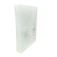 AAA grade selenite clearing block from New Mexico, top view, translucent white gypsum fiber, specimen 69.