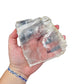 AAA grade selenite clearing slab from New Mexico, further angle, translucent white gypsum fiber, specimen 58.