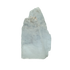 AAA grade selenite standing slab from New Mexico, front view, stepped blocky profile with a pale blue-white body with a touch of tan at the crown, 3.55 x 1.05 x 5.87 in, 1.09 pounds.