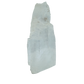 AAA grade selenite standing slab from New Mexico, top edge detail, translucent white gypsum fiber, specimen 70.