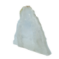 AAA grade selenite standing slab from New Mexico, left profile, translucent white gypsum fiber, specimen 75.