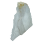 AAA grade selenite standing slab from New Mexico, detail of the fibrous surface, translucent white gypsum fiber, specimen 75.
