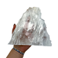 AAA grade selenite standing slab from New Mexico, further angle, translucent white gypsum fiber, specimen 75.