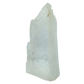 AAA grade selenite standing slab from New Mexico, top edge detail, translucent white gypsum fiber, specimen 76.