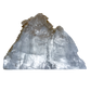 AAA grade selenite standing slab from New Mexico, top edge detail, translucent white gypsum fiber, specimen 78.