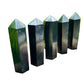Alternate side of Shungite polished point, showing characteristic patterning, linked to Protection.