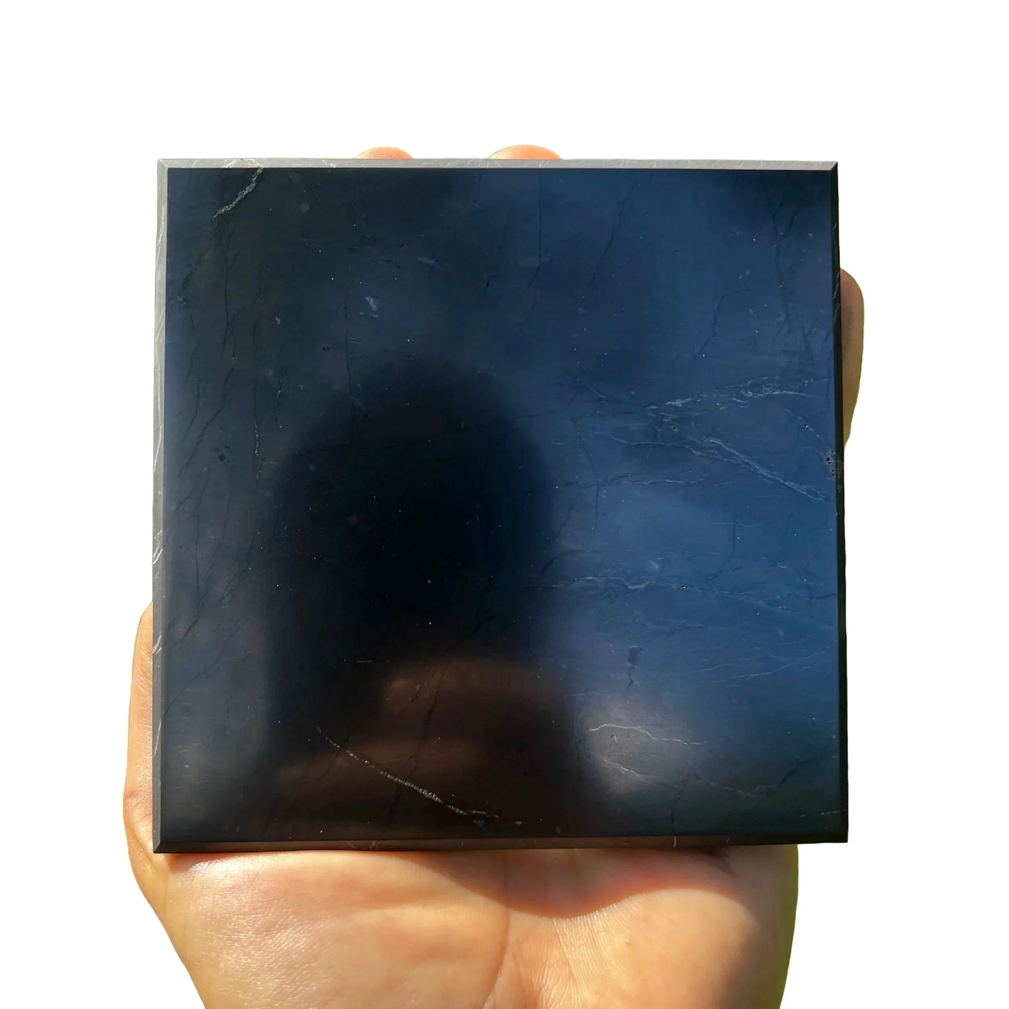 Full profile of Grade Type III - Regular Grade Shungite slab ready to ship from Beyond Bohemian