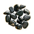 Tumbled Shungite Regular Grade Crystals to support Cleansing, Grounding & Protection — black polished from Russia
