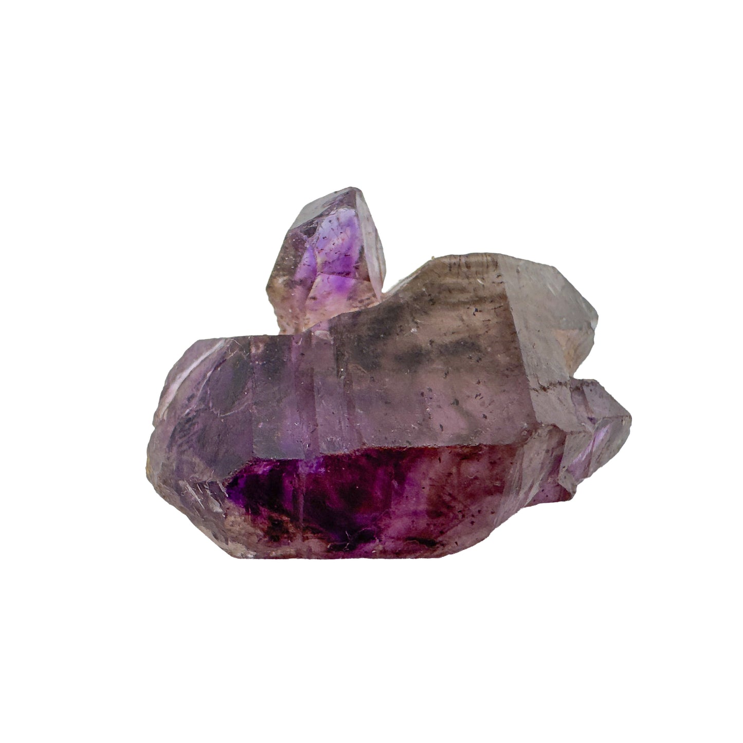 Smoky amethyst raw points sourced from Masvingo, Zimbabwe
