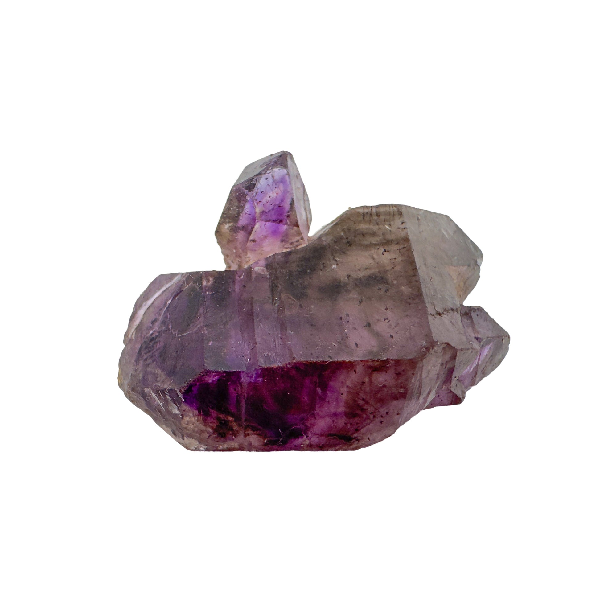 Smoky amethyst raw points sourced from Masvingo, Zimbabwe