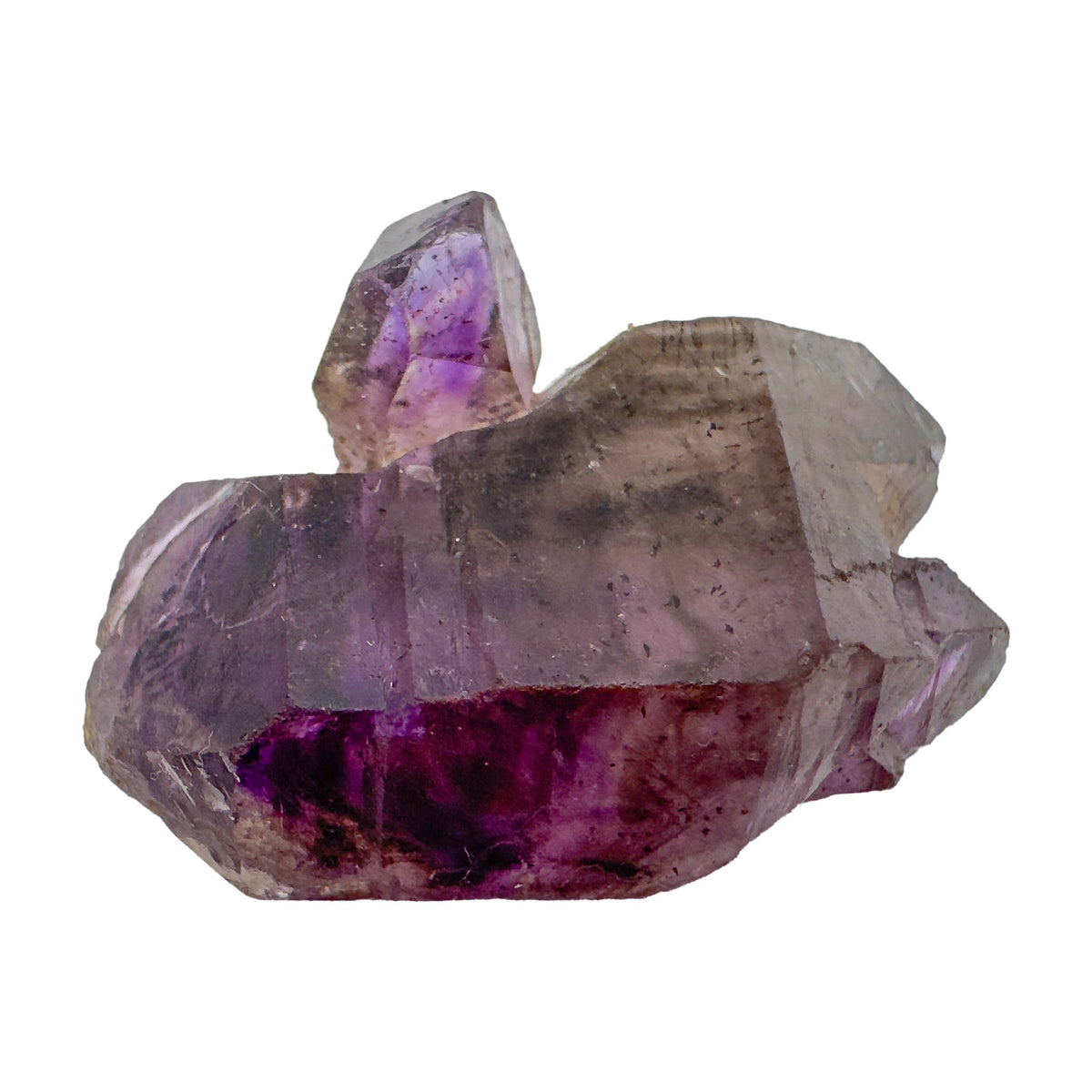 Smoky amethyst raw points sourced from Masvingo, Zimbabwe