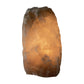 Smoky quartz crystal lamp lit, showing warm internal glow, from Brazil