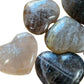 Detail shot of Grade AA Smoky Quartz heart under natural light