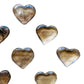 Opposite side of brown Smoky Quartz polished heart, hand-selected from Minas Gerais, Brazil.