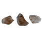 Three AA Grade Smoky Quartz raw crystals from Brazil
