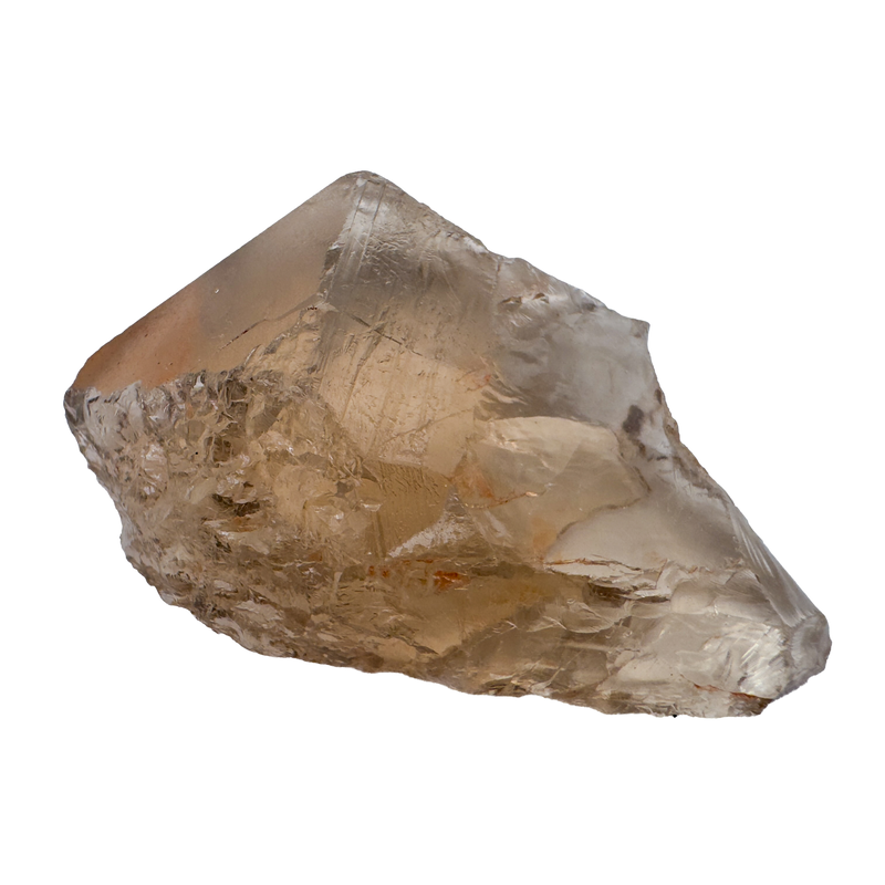 Detail view of AA Grade Smoky Quartz raw crystal from Brazil