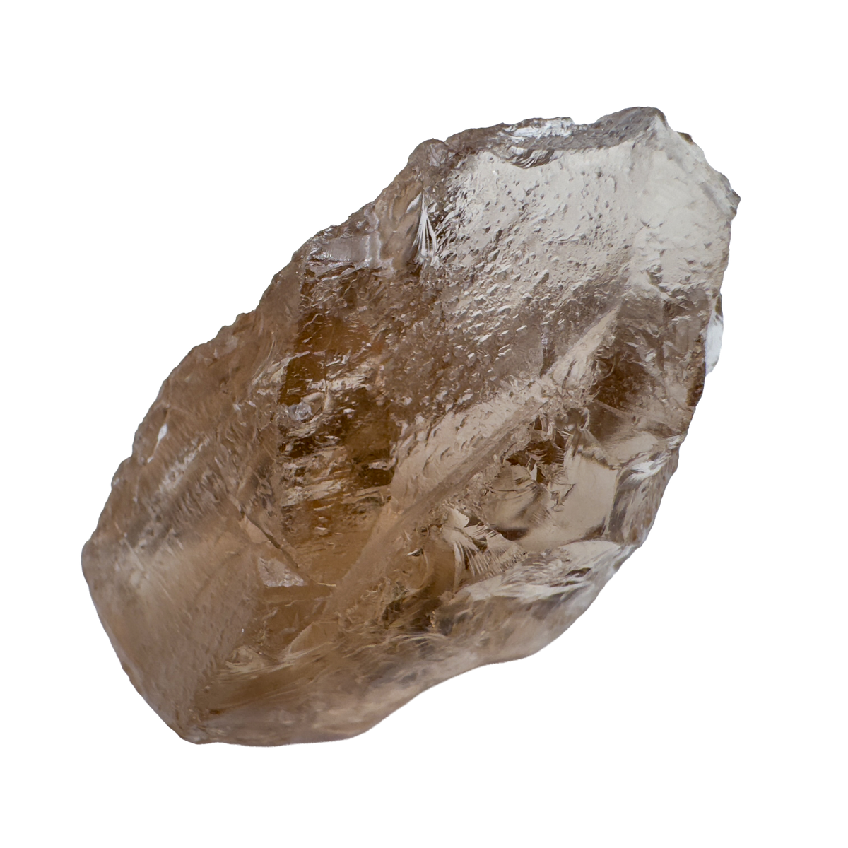 Additional detail of AA Grade Smoky Quartz raw crystal from Brazil