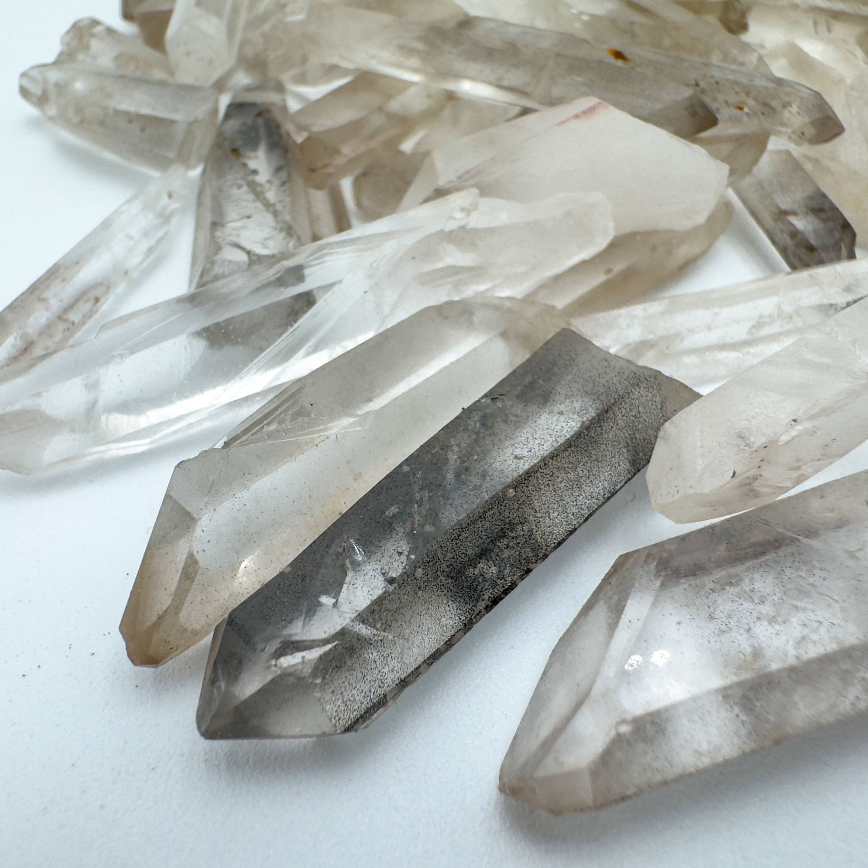 Raw Smoky Quartz points from Minas Gerais Brazil bulk lot