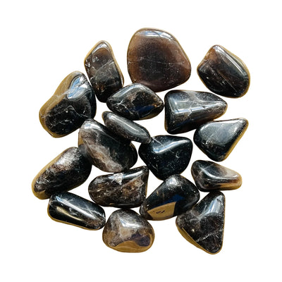 Smoky Quartz Tumbled Stones for Anxiety Relief, Calm & Cleansing — brown polished, natural unheated, AA grade Madagascar-sourced