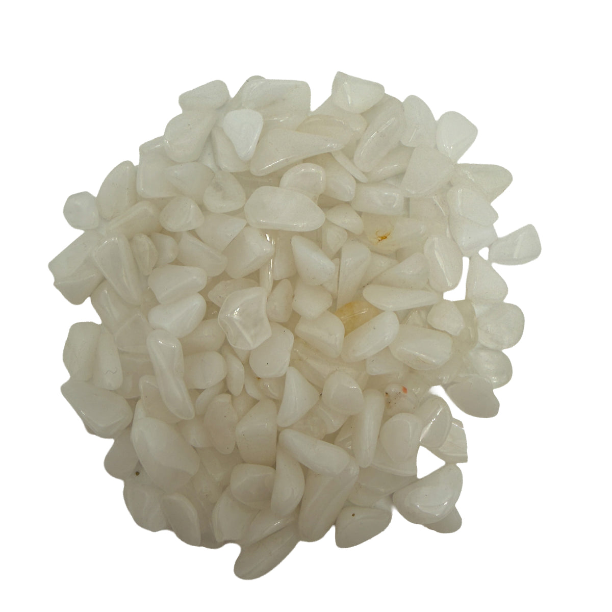 Snow Quartz Polished Crystal Chips, A grade, Zambezia Province, Mozambique, 0.25 to 0.50 inch, photo 6