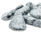 Snowflake Obsidian tumbled stones grouped to show 1.5 to 2 inch scale, 16 to 24 pieces per pound