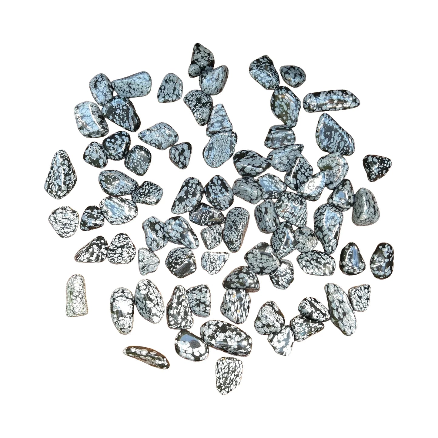 Snowflake Obsidian Crystals for Emotional Healing, Grounding & Meditation — beginner-friendly black polished, AA Utah-sourced