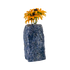 Sodalite crystal vase in deep blue stone with white calcite veining, A grade, Minas Gerais Brazil, view 3