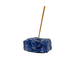 Polished Sodalite incense holder from Brazil, alternate view