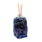 Sodalite reed diffuser angled view showing mottled royal blue and pale flecks