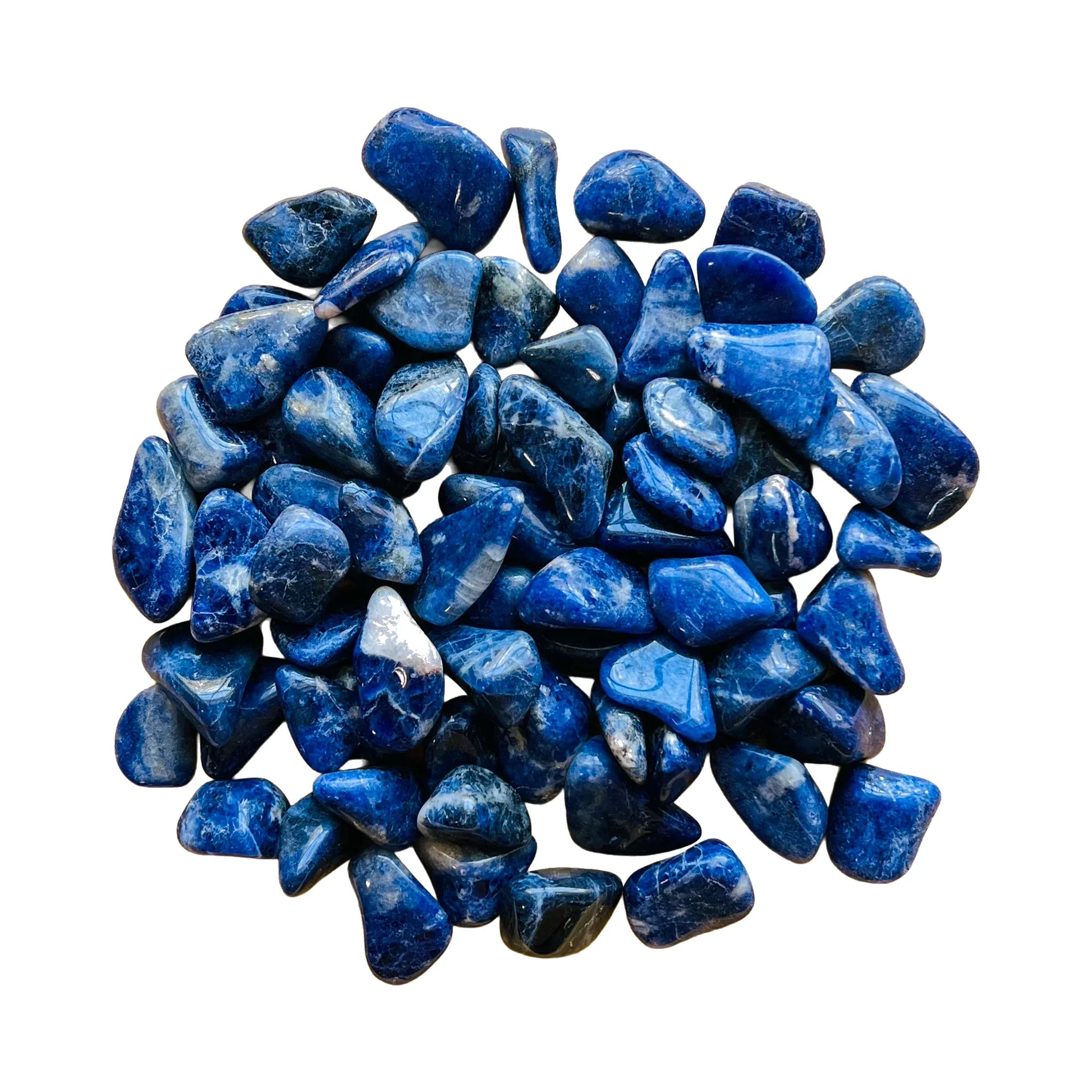 Sodalite Crystals for Communication, Focus & Intuition — blue polished, hand-selected A directly from Brazil