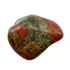 Detail view of AA Grade Unakite tumbled stone from South Africa