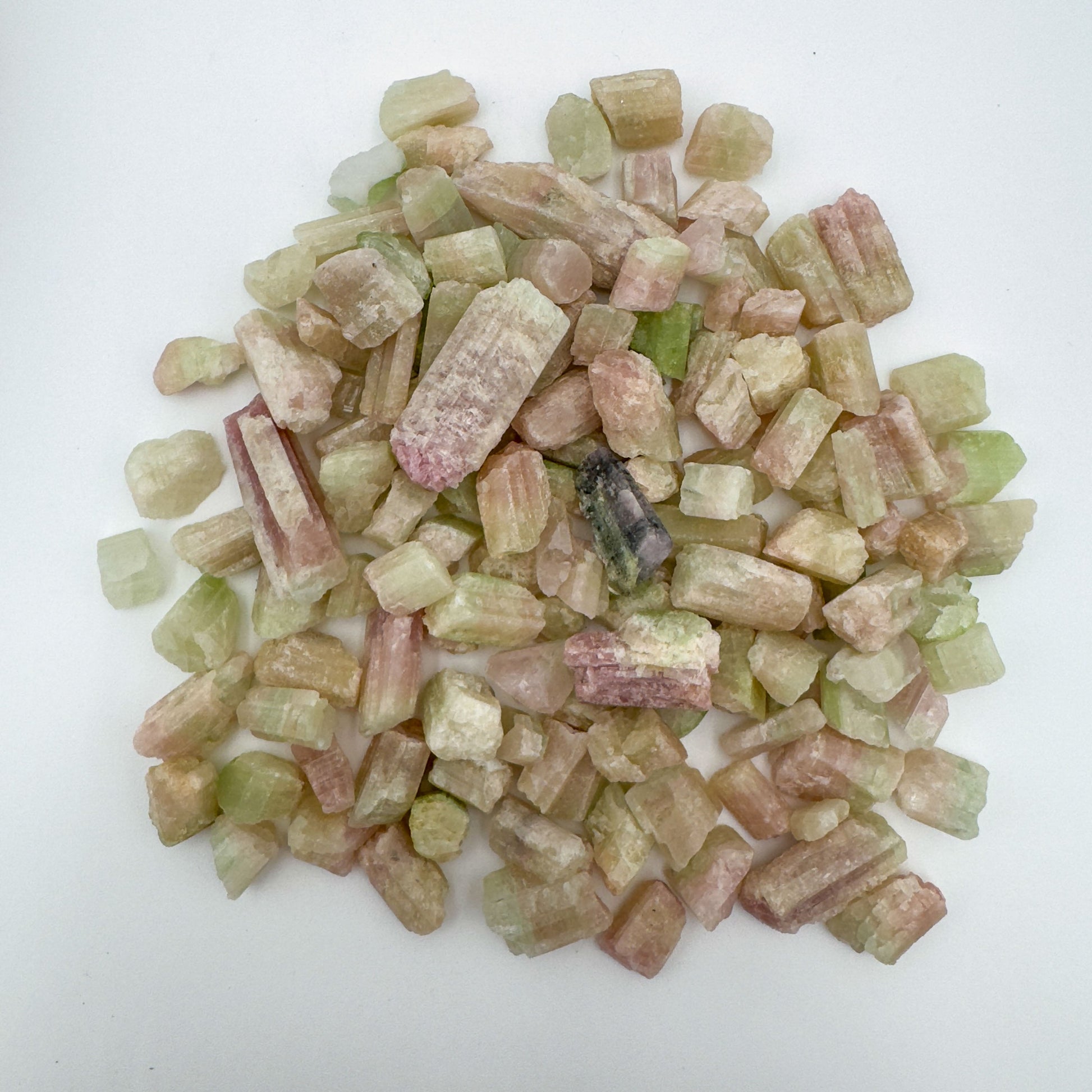 Raw Watermelon Tourmaline rough from Minas Gerais Brazil bulk lot